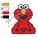 Sesame Street Elmo Baby Embroidery Design 03